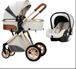 รถเข็นเด็กแบบ3-in-1พับได้หรูหรารถเข็นเด็กน้ำหนักเบา - Product Image 2