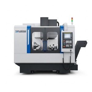 Centre d'usinage CNC à double broche, commande Fanuc, haute vitesse, filetage métallique, perçage, alésage, haute précision, machine industrielle - Product Image 2