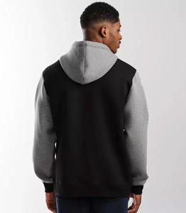 Sweat à capuche à manches longues pour homme, 50 coton, 50 Polyester, imprimé, surdimensionné, noir, vente en gros - Product Image 4