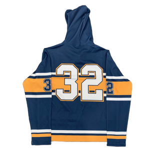 Sudadera con capucha de hockey de 100% algodón personalizada, ropa deportiva de sublimación con patrón sólido, tela de lona amigable con el invierno - Product Image 3