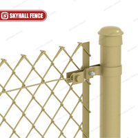 Malla de diamante de valla de eslabones de cadena galvanizada de 4FT 5FT 8FT para proyectos residenciales y comerciales