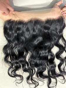 Qualité européenne HD pour perruques 13x6 nœuds simples cheveux vierges indiens bruts 100% Remy brun naturel extensions de cheveux humains - Product Image 4