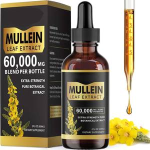 Suplemento de Extracto de Hoja de Gordolobo para Adultos de Marca Propia - Natural, 60 Cápsulas para la Limpieza Pulmonar y la Salud Respiratoria - Product Image 1