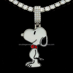 Cute Sitting Puppy <b>Dog</b> Enamel Pendant Necklaces for Women Kids Animal Pet Loyal Friend 925 Starling Silver Jewelry Pendant - Product Image 2