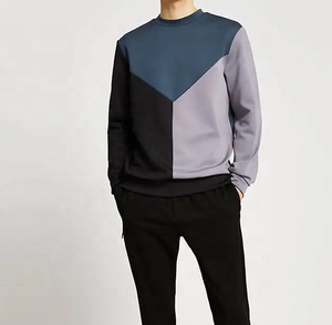 Sweat-shirts à blocs de couleurs de qualité supérieure en gros, sweat-shirts légers pour hommes pour un usage décontracté avec un ajustement confortable pour les fournisseurs tendance - Product Image 4