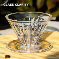 En gros : Filtre à café pour infusion manuelle en verre borosilicaté V01 V02 Vert transparent, avec ensemble de service en verre