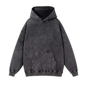 Sweats à capuche délavés à l'acide de différentes couleurs pour hommes, vêtements de mode, grande taille, nouveau design, sweats à capuche délavés à l'acide - Product Image 1