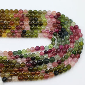 พลอยทัวร์มาลีนหลายเหลี่ยมเพชรพลอยขนาด10นิ้วพลอยทัวร์มาลีนทรงกลมตามธรรมชาติ - Product Image 1