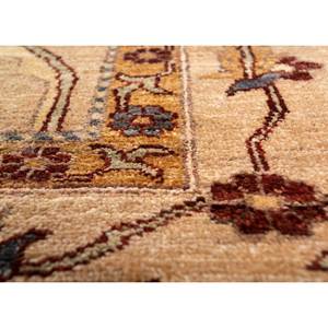 Alfombras de Lana Anudadas a Mano Aalam, Diseño Floral y Abstracto en Rojo y Naranja, Rectangulares de 9x12, para Entrada y Sala de Estar - Paem-521 - Product Image 3