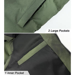 Chaleco de hombre, chaleco ligero personalizado, chaqueta sin mangas plegable de burbujas cálidas, chaleco acolchado de invierno de talla grande para hombre - Product Image 6