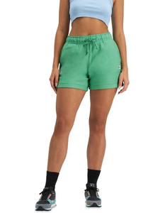 Shorts Verdes de Punto para <span class=keywords><strong>Mujer</strong></span>, Poliéster/Algodón, 240g, con Cintura Ajustable con Cordón, Bolsillos Laterales, Corte Casual, Transpirables, Cintura Media - Product Image 2
