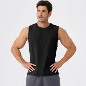 Camiseta sin mangas de gimnasio para hombre con logotipo personalizado, camiseta transpirable para entrenamiento, correr, camisetas atléticas musculares, chaleco sin mangas, ropa deportiva para hombre - Product Image 3