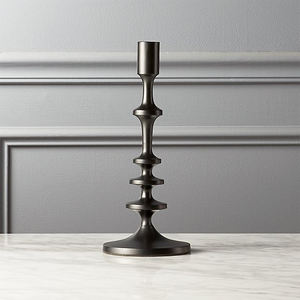 Forgés à la main Noir Cône Bougie Titulaire - Product Image 6