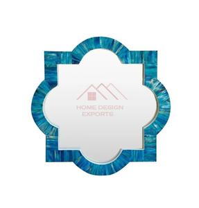 Wooden Hand Painted Wall Hanging <b>Mirror</b> Hand Carved Bone Inlay hand Art Home Wall Decor <b>Mirrors</b> - Product Image 1