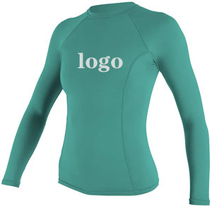 Camiseta de Compresión para Mujer, Blanca, Manga Larga, Protección UV, con Logotipo Frontal Impreso por Transferencia Térmica, Poliéster/Nailon 240g - Product Image 5