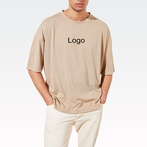 เสื้อยืดพิมพ์โลโก้ตามสั่ง OEM เสื้อยืดคอตตอน 100% พิมพ์โลโก้ตามสั่ง เสื้อยืดโอเวอร์ไซส์สำหรับผู้ชายและผู้หญิง ผู้ผลิตในปากีสถาน - Product Image 5