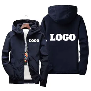 Custom Brand Logo Autumn Jacket <b>Men</b> Waterproof Warm Windbreaker Casual Clothing Big Size 6Xl <b>Men</b> Green <b>Black</b> Red Jacket Outdoor - Product Image 1