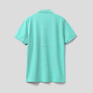 เสื้อยืดคอโปโลแขนสั้นสำหรับผู้ชายผ้าฝ้ายระบายอากาศได้ดี100% โลโก้ได้ตามต้องการ - Product Image 2