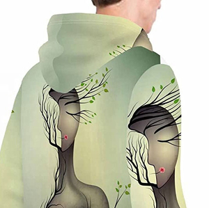 Sudadera con Capucha Oversize para Hombre, Invierno, Color Sólido, Impresión por Sublimación, Bordada, Ecológica, Venta Caliente, Poliéster/Algodón, Forro Polar, Suministro ODM - Product Image 5