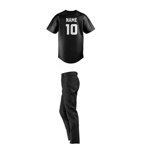 Ensemble uniforme de baseball pour hommes, tissu lisse, maillot et pantalon pour l'entraînement de l'équipe, les matchs de ligue, coupe personnalisée, vêtements assortis - Product Image 4