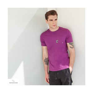 Abbigliamento casual da uomo di alta qualità per T-shirt estiva girocollo in jersey 100% cotone a maniche corte - Product Image 1