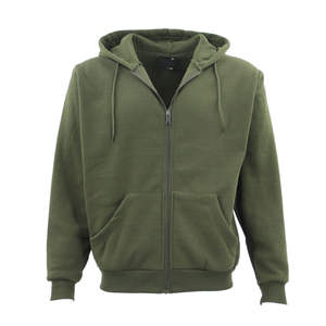 Wholesale <b>Men's</b> <b>Pullover</b> Hoodies 100% Cotton Quick Dry Breathable Front Logo Winter Full Zip <b>Jacket</b> - Product Image 6