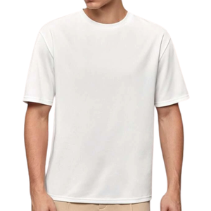 เสื้อยืดผู้ชายผ้าฝ้าย100% พิมพ์ลายทรงหลวมดีไซน์ใหม่ใส่สบายออกแบบได้ตามต้องการ - Product Image 1