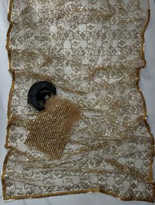 Bollywood Design Party Wear – chemisier Saree de travail lourd avec filet papillon, fabrication de Surat inde - Product Image 4