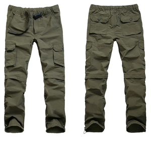 Vêtements décontractés multi-poches de qualité supérieure à la mode Pantalons cargo convertibles pour hommes Pantalons cargo slim personnalisés pour hommes - Product Image 1