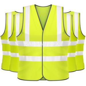 Gilets de travail unisexes de qualité supérieure, personnalisables, respirants, haute visibilité, en polyester, pour les environnements de supermarché et de bénévolat - Product Image 6