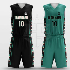 Dans le prix de gros uniforme de basket-ball Offre Spéciale concevez votre propre logo uniforme de basket-ball réversible - Product Image 1