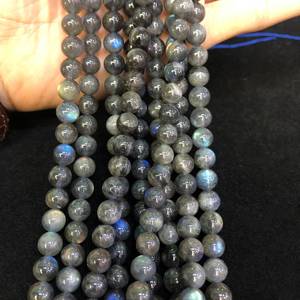 Cuentas de labradorita llamativas y genuinas, hebra de cristal Natural para protección del Aura, impulso de la intuición, fabricación de joyas, uso de regalo de meditación - Product Image 4