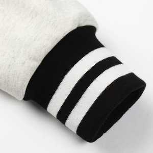 Veste personnalisée en gros vierge en vrac unisexe noir hommes femmes collège versity veste polaire baseball vestes d'université letterman - Product Image 6