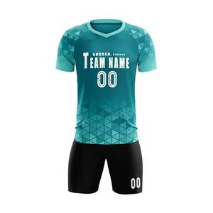 Kit de maillot d'équipe de football Tissu à séchage rapide sublimé personnalisé Logo personnalisé Numéro de nom OEM Usine Livraison rapide - Product Image 2