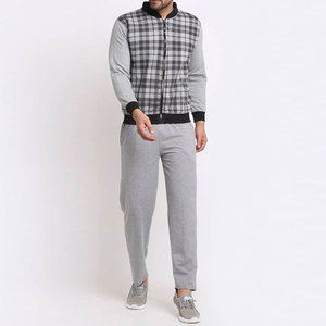 Pantalon de jogging Survêtement pour homme avec col zippé et ceinture réglable conçu pour la course à pied ou les vêtements de sport quotidiens - Product Image 1