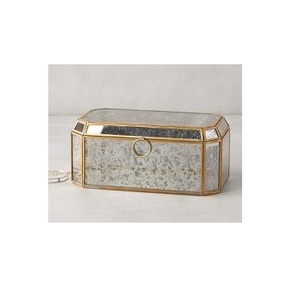 Nouvelle petite boîte décorative en laiton et verre conception personnalisée boîte à bijoux en verre et laiton antique exportateur en gros - Product Image 5