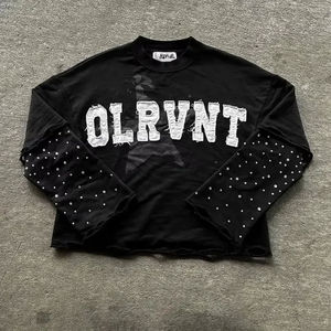 เสื้อยืดแขนยาวผู้ชายแบบลำลองถักสองชั้น สไตล์วินเทจทำสีซีด ระบายอากาศได้ดี เป็นมิตรกับสิ่งแวดล้อม ผลิตตามสั่ง - Product Image 1