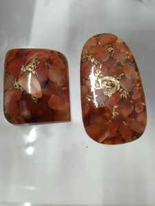 Pendentifs à thème coeur en agate en dentelle teintée pour enfants Tailles assorties de 1 à 3 pouces pour les magasins de perles et les créateurs de bijoux - Product Image 3