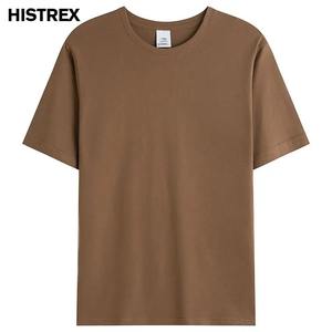 Summer New Oversized Drop-Shoulder Heavy T-shirt Hommes 100% Cotton Solid Women Blank High Quality 260g Short Sleeve Tee Basic Tops - Product Image 3