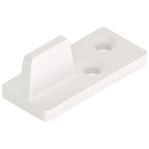 HELM 214 White <b>Plastic</b> Guide Glides for Wooden Doors Pack of 10-Curtain Poles Tracks & Accessories - Product Image 1