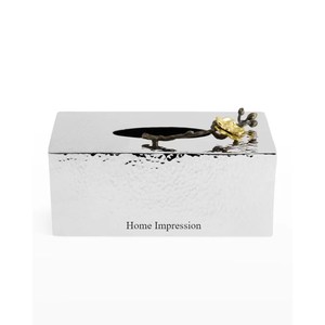 Cadres en métal plaqué or avec la plupart des fleurs fantaisie Porte-papiers de soie de luxe et boîtes au prix de gros - Product Image 4