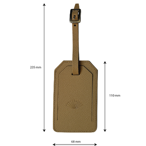 Italien couleurs personnalisées étiquette de bagage en cuir véritable marque Logo impression boucle en argent hospitalité eau écologique à la mode - Product Image 5