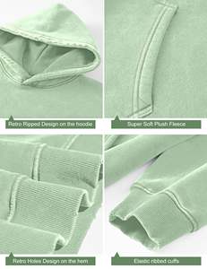 Stylish Trendy Vintage <b>Retro</b> Washed Look Acid Wash Hoodie New Design Premium Quality Streetwear Drop Shoulder Breathable - Product Image 5