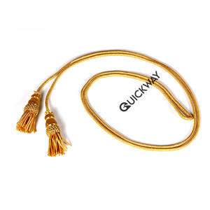 Vente en gros de corde de clergé Cincture avec glands Cincture de prêtre OEM avec Cincture de pompon de serveur d'autel rond - Product Image 6