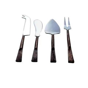 Cuchillos y Espátulas para Queso, Juego de Queso con Mango de Aluminio Forjado Estilo Antiguo, Juego de Cubiertos con Mango Rústico - Product Image 6