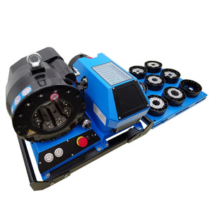 Automatic 24V Hydraulic <b>Hose</b> Crimping Machine Manual 8 Dies 0.39"-2.40" Vehicle Crimper Engine Bearing Gear <b>Rubber</b> Easy Operate - Product Image 3