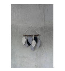 2024 nouveau fait à la main macramé feuille tenture murale Style Boho parfait pour la maison chambre salon décor élégant Accent pièce - Product Image 4