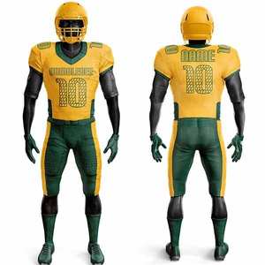 Nouvelle arrivée, uniforme de football américain personnalisé pour hommes, respirant, grande taille, manches courtes, utilisation en équipe, vente en gros - Product Image 3