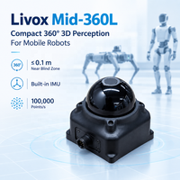 Livox Mid-360L 360 °   Capteur LiDAR 3D, portée de 40 m, LiDAR IP67 pour la navigation de robots mobiles