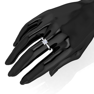 Bague Classique Élégante pour Femme en Or 9K avec Diamant de Laboratoire de 0,75 Carats, Clarté VS, Couleur EF, Taille Brillant, Certifié IGI - Product Image 5